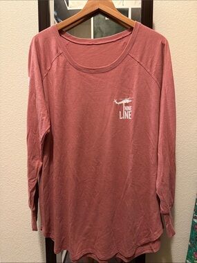 Nine Line Apparel Women's Long Sleeve Tee - Dusty Rose
